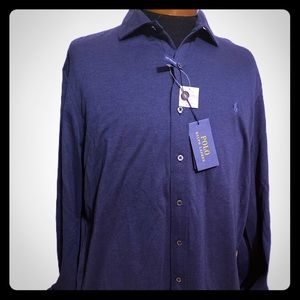 Polo Ralph Lauren Classic Shirt XXL Navy Blue NWT